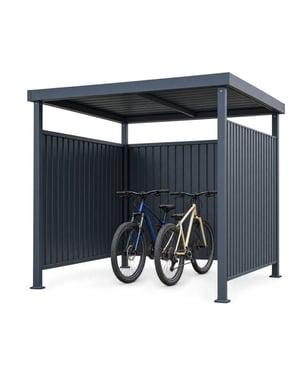 4gardenz Fietsenberging overkapping/rokersruimte – 214x214x204 cm