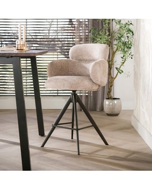 Hoyz barstoel nero - 60x60x98 cm set van 2
