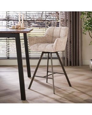 Hoyz barstoel rova - 52x56x95 cm set van 2