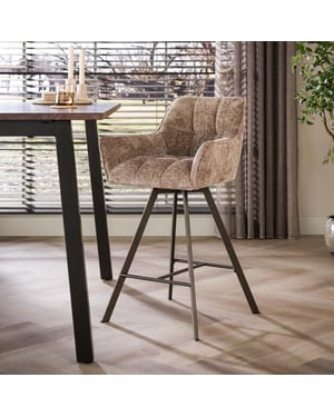 Hoyz barstoel rova - 52x56x95 cm set van 2