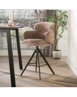 Hoyz barstoel nero - 60x60x98 cm set van 2