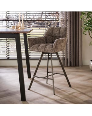 Hoyz barstoel rova - 52x56x95 cm set van 2