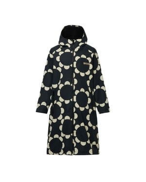 Regatta Womens/Ladies Orla Kiely Daisy Hoop Changing Robe (Black)
