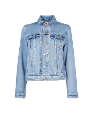 Levis Ex-Boyfriend-truckerjack voor dames (Lichtblauw)