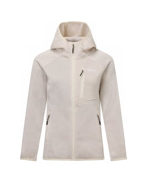 Regatta Womens/Ladies Newhill Hooded Fleece Jacket (Light Vanilla)