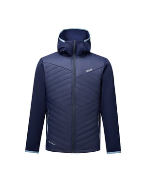Regatta Mens Andreson Marl Hybrid Jacket (Navy/Dusky Blue)