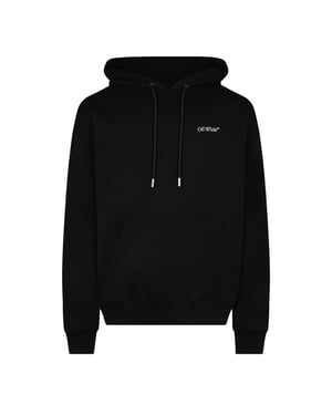 Women's Off White Off Tape Arrow Hoody in Black