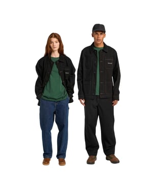 Timberland Canvas overshirt voor heren (Zwart)