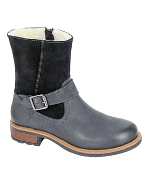 Woodland Pedra Womens Ankle Boots Black