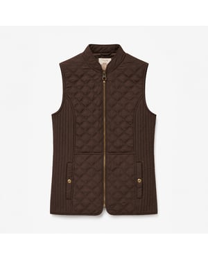 Joules Minx Womens Gilets Chocolate Brown