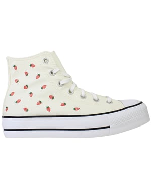 Converse Chuck Taylor Lift Hi Womens Off White Plimsolls