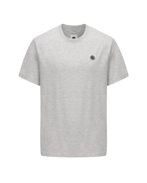 Men's Pretty Green Regular Fit Crew Neck T-Shirt in Grey Marl
