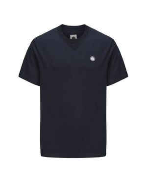Men's Pretty Green Regular Fit Crew Neck T-Shirt in Navy