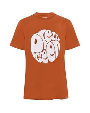 Men's Pretty Green Regular Fit Crew Neck T-Shirt in Orange