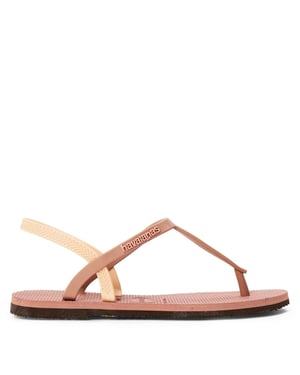 Girls Havaianas Paraty RJ Crocus Rose Flip Flops in Pink