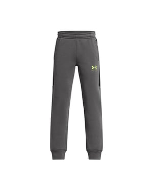 Boys Under Armour Icon Fleece Utility in Gray