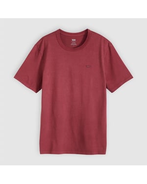 Men's Levis Crew Neck Short Sleeve Regular Fit T-Shirt in OXBLOOD RED