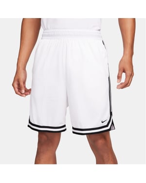 Men's Nike Dna Dri Fit 8 Basketball Shorts in White/Black