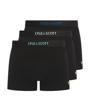 Men's Lyle And Scott Pk Of 3 Undw in Black