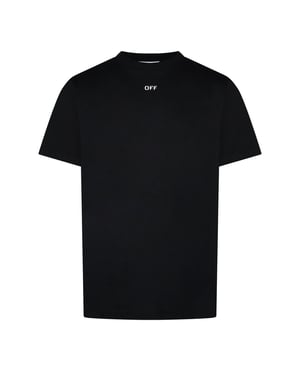 Men's Off White Off Slm Fit Tonal ar in Black