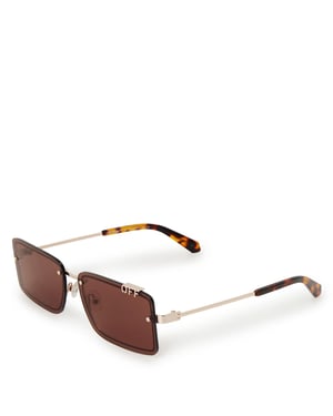Accessories Off White Off Tampa Sunglasses in Gold - Brown