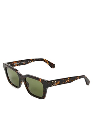 Accessories Off White Off Branson Sunglasses in Havana Green