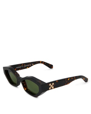 Accessories Off White Off Hilo Sunglasses in Havana Green