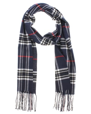 Womens Soft Tassled Scarves Berty blue