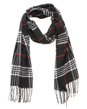 Womens Soft Tassled Scarves Berty black