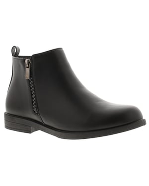 Platino Womens Ankle Boots Holly Zip black