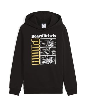 Boys Puma Kids Mid90s Overhead Hoodie in Puma Black