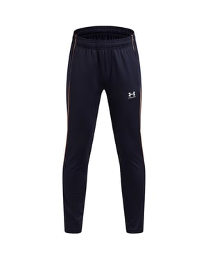 Boys Under Armour Solid Slim Tapered Training Pants in Blue