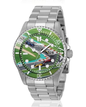 Invicta Pro Diver 51059 Herrklocka - Quartz-urverk - Rostfritt Stål med Grön Urskiva - 43 mm - Summerville