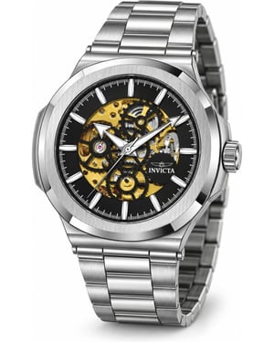 Invicta Objet D Art 70001 Herrklocka - Automatisk urverk - Stål med Svart urtavla - 43 mm