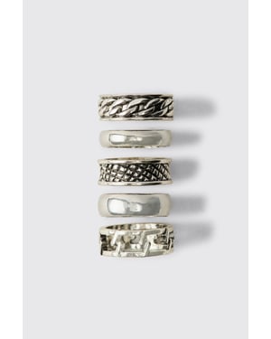 5 Pack Embossed Rings