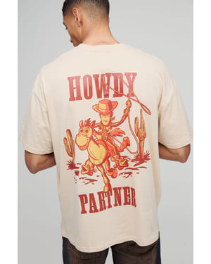 Oversized Disney Toy Story Howdy License T-Shirt