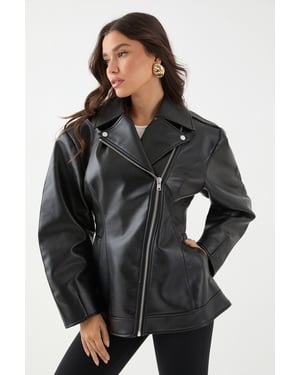 Faux Leather Biker Jacket
