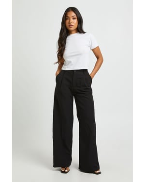 Petite Tailored Wide Leg Trouser