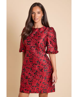 Dp Luxe Jacquard Mini Dress