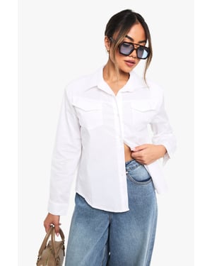 Western Style Shoulder Pad Shirt