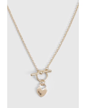T-Bar & Heart Necklace