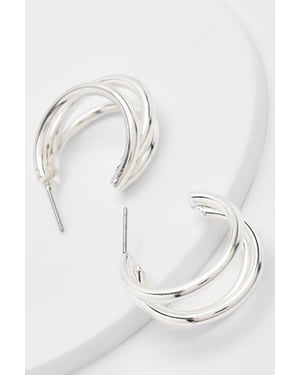 Triple Cut Out Hoop Earrings