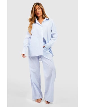 Cotton Pinstripe Pyjama Trousers