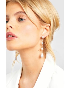 Pearl Multi Station Drop Earring