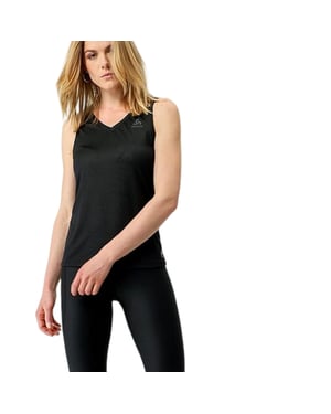Odlo Tanktop met V-hals voor dames (Zwart)