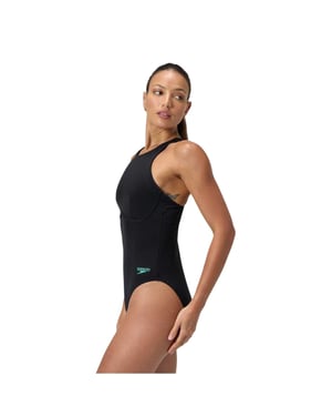 Speedo Racer-zwempak voor dames (Antraciet)