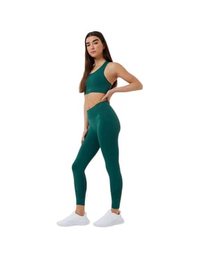 USA Pro Naadloze leggings met hoge taille voor dames (Bosgroen)