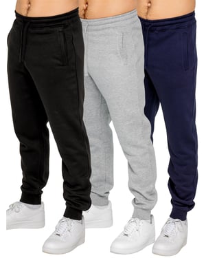 Kruze | 3-Pack Heren Fleece Joggingbroeken