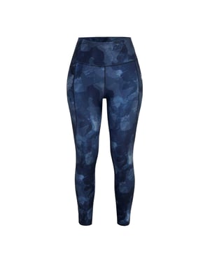 LA Gear Camouflage-legging met hoge taille voor dames (Blauw)