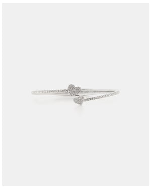 Yours Truly Pave Open Hinge Cuff
